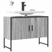 vidaXL Tvättställsskåp grå sonoma 80x33x60 cm konstruerat trä