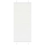 vidaXL Plisserad persienn vit 90x200 cm tyg bredd 89,4 cm polyester