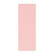 vidaXL Plisserad persienn rosa 70x200 cm tyg bredd 69,4 cm polyester