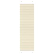 vidaXL Plisserad persienn cremefärgad 60x200cm tyg bredd 59,4cm