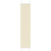 vidaXL Plisserad persienn cremefärgad 50x200cm tyg bredd 49,4cm