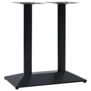 vidaXL Bistro bordsben svart 70x40x72 cm gjutjärn