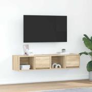 vidaXL TV-bänkar 2 st Sonoma ek 60x31x25,5 cm konstruerat trä
