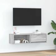 vidaXL TV-bänk grå sonoma 100x31x25,5 cm konstruerat trä