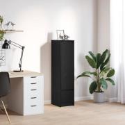 vidaXL Högbord svart ek 29,5x34x119,5 cm konstruerat trä