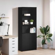 vidaXL Highboard svart ek 70x35x180 cm konstruerat trä