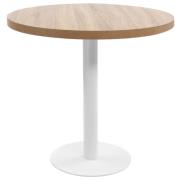 vidaXL Bistrobord ljusbrun 80 cm MDF