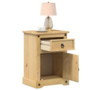 vidaXL Sängbord Corona 45x35x64 cm massiv furu
