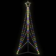 vidaXL LED julgran 483 LEDs flerfärgad 240 cm