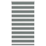 vidaXL Rullgardin zebra mörkgrå 70x150 cm tyg bredd 65,9 cm polyester
