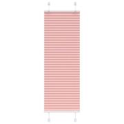 vidaXL Plisserad persienn rosa 45x150cm tyg bredd 44,4cm polyester