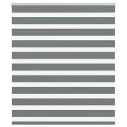 vidaXL Rullgardin zebra mörkgrå 130x150 cm tyg bredd 125,9cm polyester