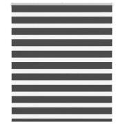 vidaXL Rullgardin zebra svart 125x100 cm tyg bredd 120,9cm polyester