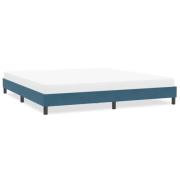 vidaXL Sängram utan madrass mörkblå 200x210 cm sammet