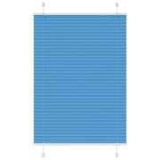 vidaXL Plisserad persienn blå 80x150 cm tyg bredd 79,4 cm polyester