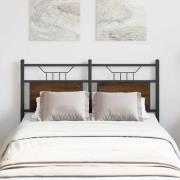 vidaXL Ersättningsgavel brun ek 120 cm konstruerat trä och stål