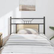 vidaXL Ersättningsgavel Sonoma ek 80 cm konstruerat trä och stål
