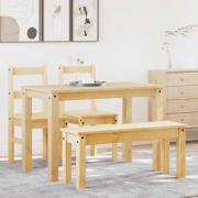 vidaXL Matgrupp "Panama" massivt trä furu (4 delar)