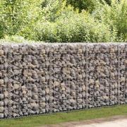 vidaXL Gabionmur i galvaniserat stål 600x30x100 cm
