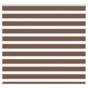 vidaXL Rullgardin zebra brun 165x150 cm tyg bredd 160,9 cm polyester
