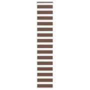 vidaXL Rullgardin zebra brun 50x200 cm tyg bredd 45,9 cm polyester