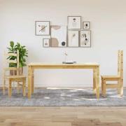 vidaXL Matgrupp 3 delar "Panama" massiv trä furu