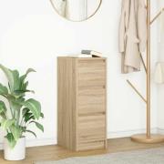vidaXL Skänk Sonoma ek 29,5x34x76 cm konstruerat trä