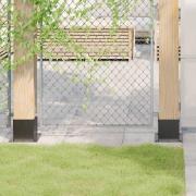 vidaXL Stolpbaser fyrkant 4 st antracit 141x141 mm pulverlackerat stål
