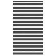 vidaXL Rullgardin zebra svart 135x230 cm tyg bredd 130,9 cm polyester