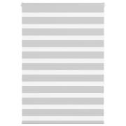 vidaXL Rullgardin zebra ljusgrå 100x150 cm tyg bredd 95,9 cm polyester