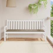 vidaXL Bänkdyna för trädgården taupe 180x50x4 cm oxfordtyg