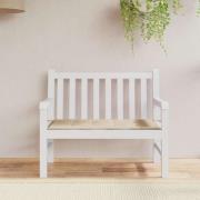 vidaXL Bänkdyna för trädgården taupe 120x50x4 cm oxfordtyg