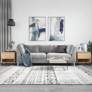 vidaXL Sidobord 2 st sonoma-ek 50x46x50 cm konstruerat trä