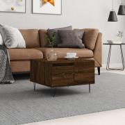 vidaXL Soffbord brun ek 55x55x36,5 cm konstruerat trä