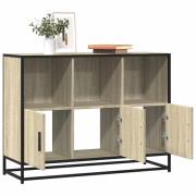 vidaXL Skänk sonoma-ek 100x35x76 cm konstruerat trä