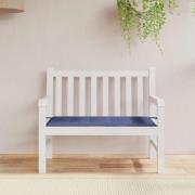 vidaXL Bänkdyna för trädgården marinblå 120x50x4 cm oxfordtyg