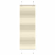 vidaXL Plisserad persienn cremefärgad 40x100 cm tyg bredd 39,4 cm