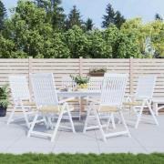 vidaXL Stolsdynor 6 st beige 50x50x4 cm oxfordtyg