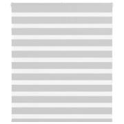 vidaXL Rullgardin zebra ljusgrå 135x150 cm tyg bredd 130,9cm polyester