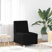 vidaXL Soffstol utan armstöd svart 55 cm tyg