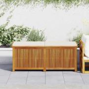 vidaXL Kuddlåda utomhus 150x50x60,5 cm massivt trä akacia