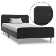 vidaXL Sängram mörkgrå säckväv 90x200 cm