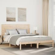 vidaXL Sängram utan madrass extra lång 140x210 cm massivt trä