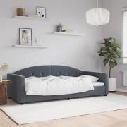 vidaXL Dagbädd mörkgrå 90x190 cm sammet