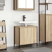 vidaXL Tvättställsskåp för badrum sonoma-ek 60x34,5x60 cm
