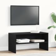 vidaXL TV-bänk svart ek 80x40x40 cm konstruerat trä