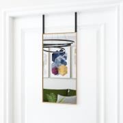 vidaXL Dörrspegel guld 30x60 cm glas och aluminium