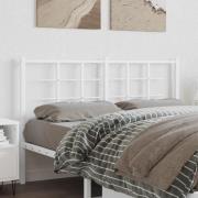 vidaXL Ersättningsgavel metall vit 135 cm