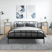 vidaXL Sängbord 2 st sonoma-ek 41x31x80 cm konstruerat trä