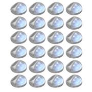 vidaXL Soldrivna vägglampor 24 st LED runda silver